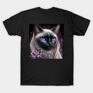 Mesmerizing Siamese cat T-Shirt